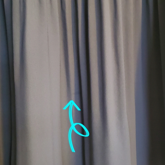 Adrianna Papell Dusty Blue Sleeveless Crinkle Pleated Blouse Size M - Picture 7 of 8